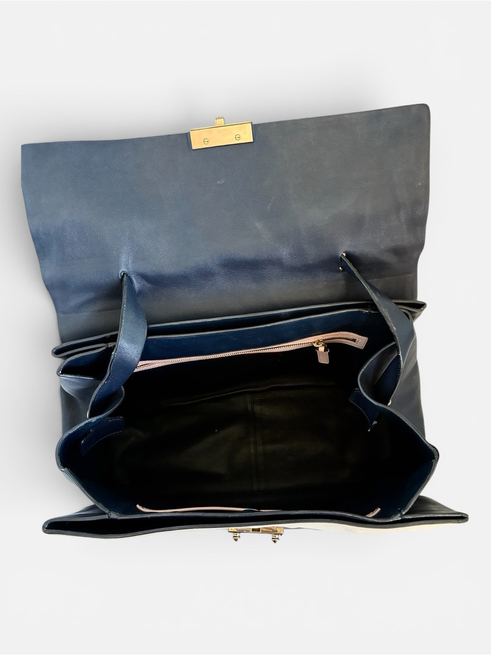 Valentino Garavani Leather Colorblock Shoulder Bag w/ Strap Dust Bag - Picture 10 of 13